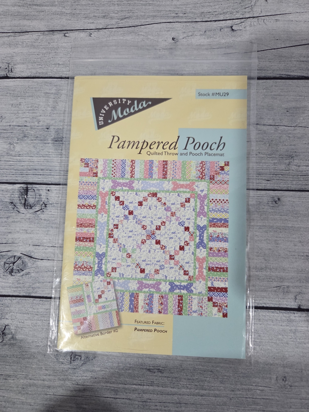 University Moda Quilting Pattern Pampered Pooch